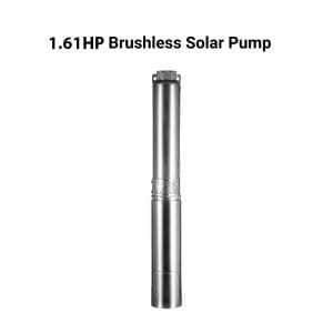 Rocksolar, Rocksolar 80-150V 1.61 HP Solar DC Brushless Submersible Pump with Built-in Controller