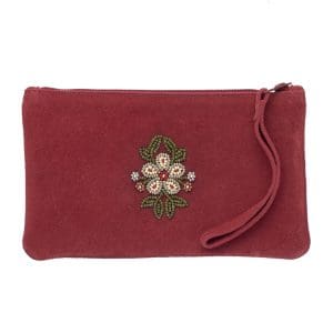 Manitobah Mukluks, Floret Beaded Wristlet Bag