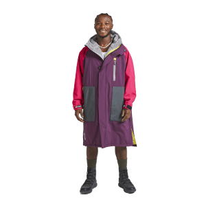 Red Original, Men's Long Sleeve Recovered Pro Change Robe EVO - Mulberry Wine / Fuchsia Pink