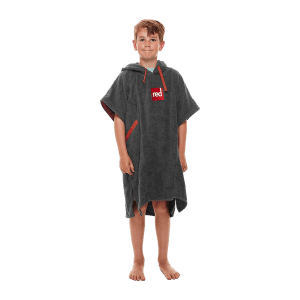 Red Original, Kids Towelling Change Robe - Grey