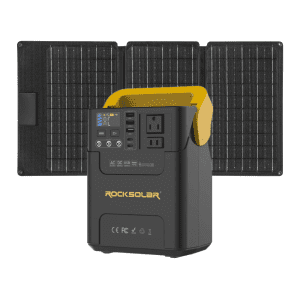 Rocksolar, ROCKSOLAR Adventurer 100W 133.2Wh Portable Solar Generator Kit