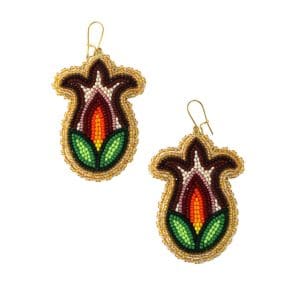 Indigenous Market, Ebony Chubb Floral Tulip Earrings