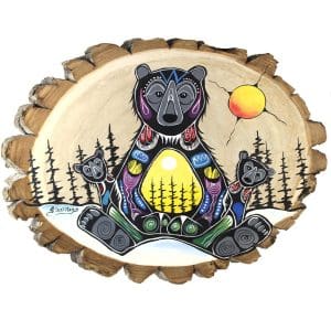 Indigenous Market, Jessica Somers 'Time to Play' Wood Artwork