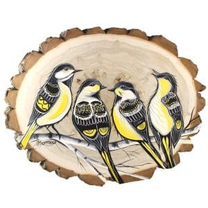 Indigenous Market, Jessica Somers 'Family of Four' Wood Artwork