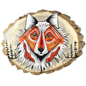 Indigenous Market, Jessica Somers 'Fire Starter' Wood Artwork