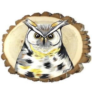 Indigenous Market, Jessica Somers 'Quiet Night Call' Wood Artwork
