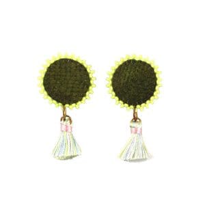 Indigenous Market, Meagan Anishinabie Salmon Stud Earrings