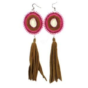 Indigenous Market, Shaina Wambululu Deer Antler Earrings