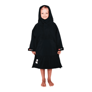 Red Original, Kids Dry Poncho - Black