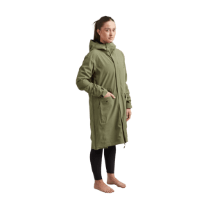 Red Original, Women's Pursuit Waterproof Lightweight Changing Robe Jacket - Olive Green
