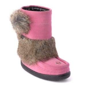 Manitobah Mukluks, Waterproof Faux Fur Youth Snowy Owlet