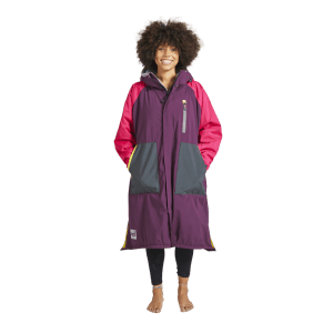 Red Original, Women's Long Sleeve Recovered Pro Change Robe EVO - Mulberry Wine / Fuchsia Pink