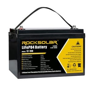 Rocksolar, ROCKSOLAR 12V 100Ah Deep Cycle Lithium Battery (LIFEPO4)