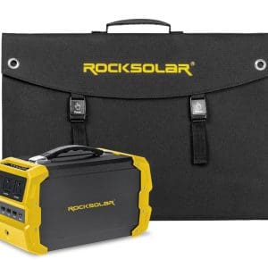 Rocksolar, ROCKSOLAR Nomad 400W 444Wh Portable Solar Generator Kit