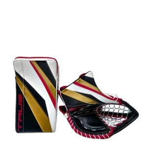 True : Sr, TRUE 20.2 PRO CUSTOM SENIOR GOALIE CATCHER & BLOCKER SET