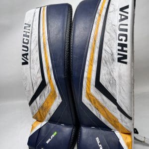 Vaughn : Sr, VAUGHN PRO RETURN SLR2 PRO CARBON GOALIE PADS USED - NICKER