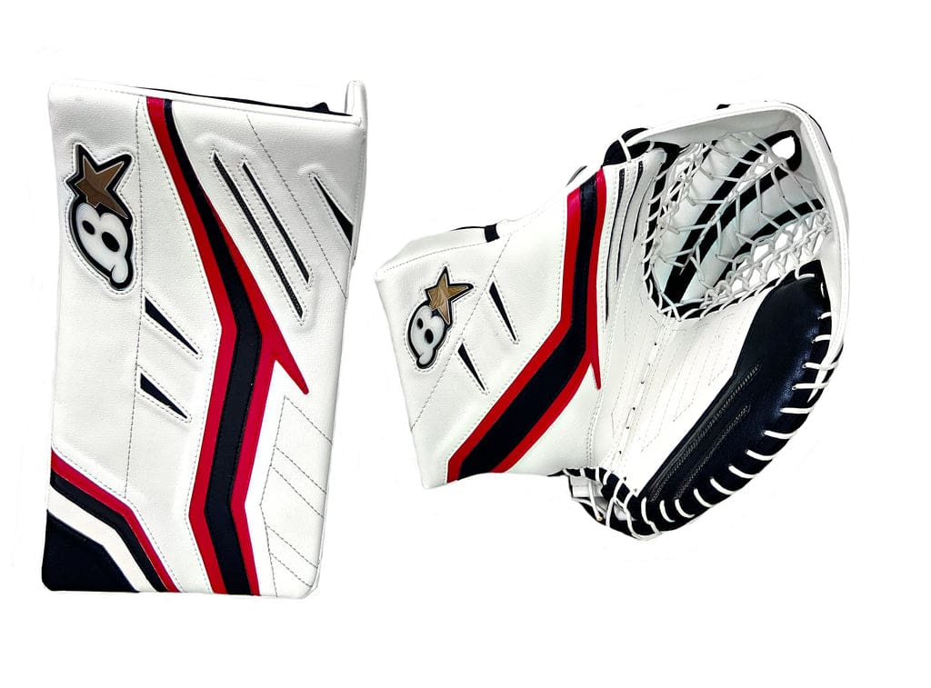 Brians : Int, BRIAN'S G-NETIK X5 INTERMEDIATE GOALIE CATCHER & BLOCKER SET