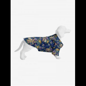 Rosegal, Pet's Turn-down Collar Skulls Coconut Leaves Floral Print Hawaii Button Shirt