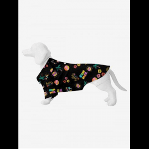 Rosegal, Pet's Coconut Tree Floral Sun Letters Print Hawaii Button Shirt