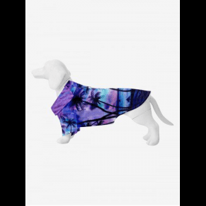 Rosegal, Pet's Coconut Tree Tie Dye Ombre Sky Print Tree Hawaii Shirt