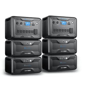Sold Out?'BLUETTI 2&ast;AC300 + 4&ast;B300 Home Battery Backup
