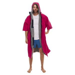 Red Original, Men's Short Sleeve Pro Change Robe EVO - Fuchsia