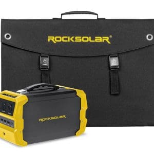 Rocksolar, ROCKSOLAR Nomad Pro 400W 444Wh Portable Solar Generator Kit