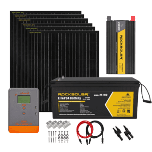 Rocksolar, ROCKSOLAR 2000W 24V Off-Grid Solar System