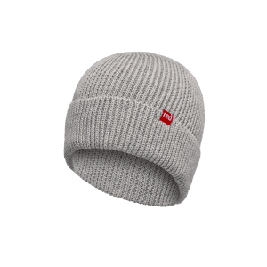 Red Original, Eddy Recycled Polyester Beanie Hat - Light Grey