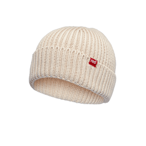 Red Original, Flow Organic Cotton Beanie Hat - Stone