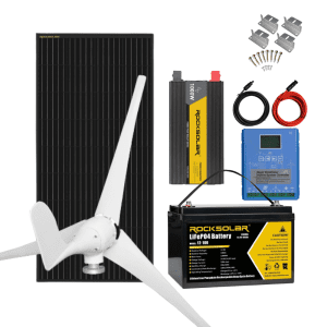 Rocksolar, ROCKSOLAR 800W 12V Solar Wind Turbine Kit (600W Wind + 200W Solar)