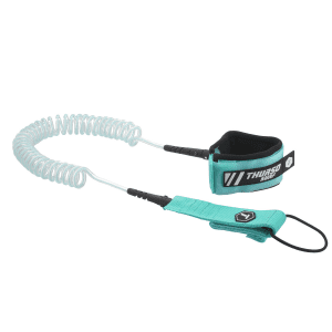 , SUP Coiled Leash - Turquoise