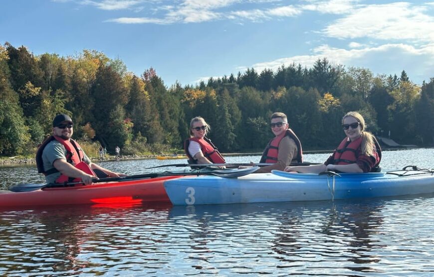Kayaking tour on Island Lake from Toronto on RV – Motorhome