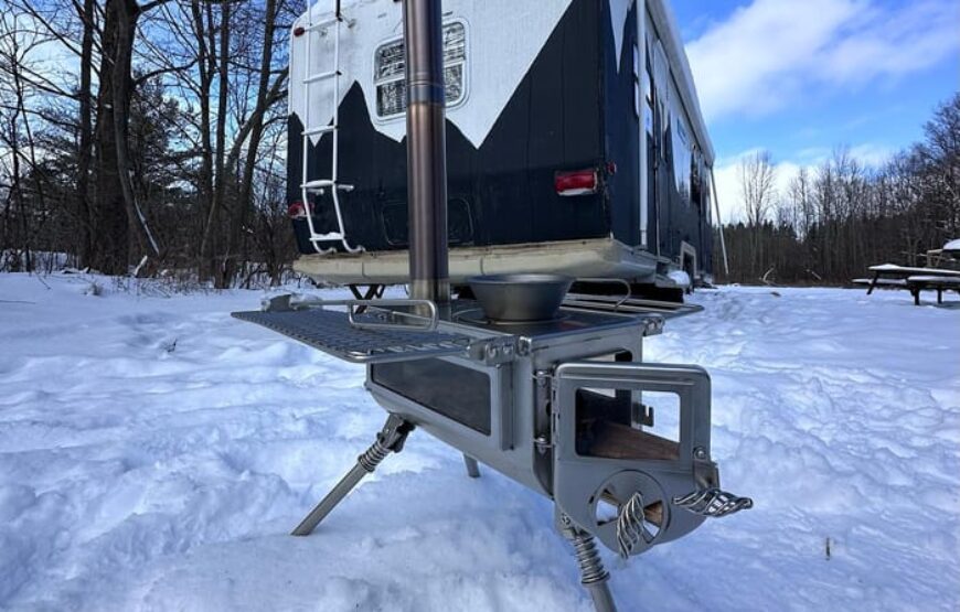 Winter Camping Adventure in Muskoka: Northern Lights Escape RV-Motorhome Tour