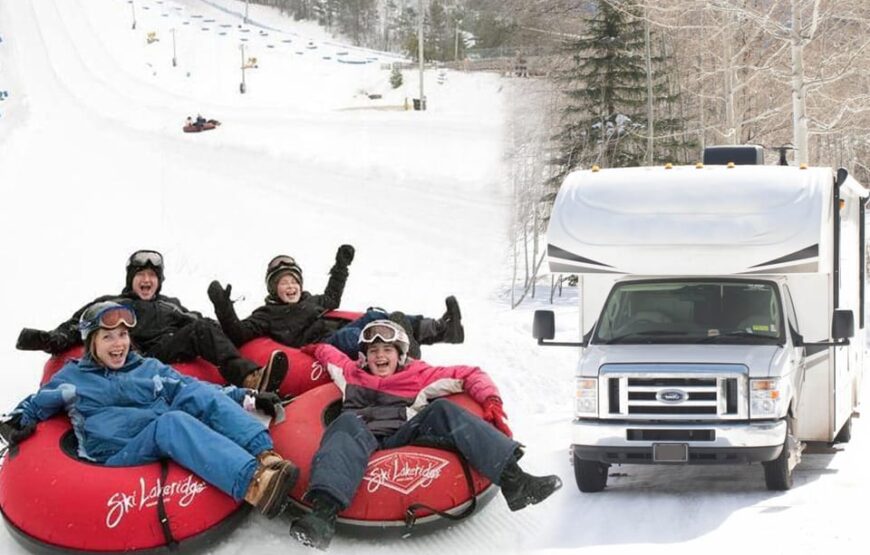 Winter Wonderland: Snow Tubing RV-Motorhome Tour