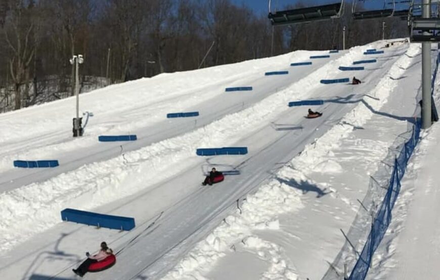 Winter Wonderland: Snow Tubing RV-Motorhome Tour