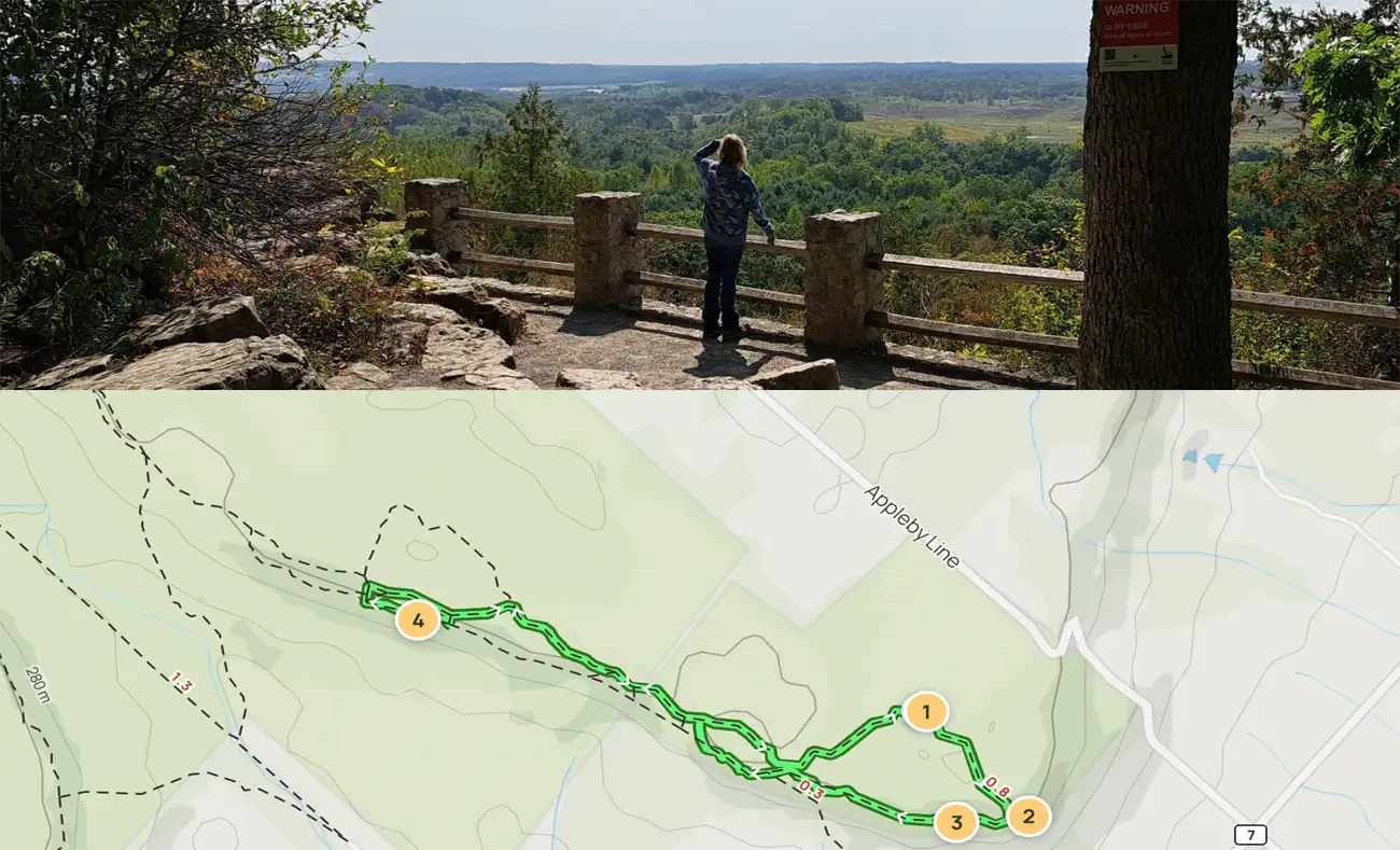 top hiking trails near Toronto - Rattlesnake Point Conservation Area