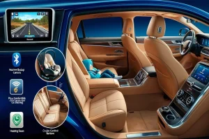 Car Features_ Back-up Camera Bluetooth Child Seat Comfortable Sleeping Cruise Control GPS Heated Seats