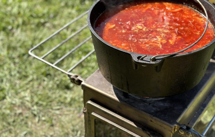 Ukrainian Borscht Masterclass on Outdoor Stove