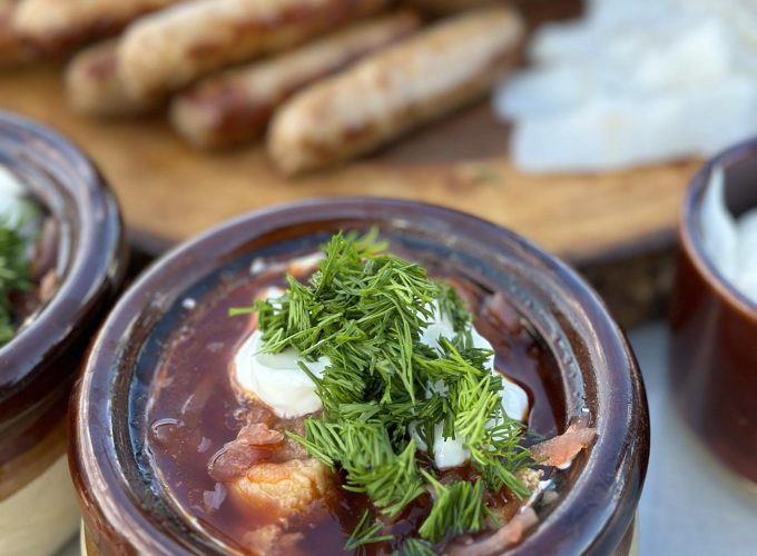 Ukrainian Borscht Masterclass on Outdoor Stove