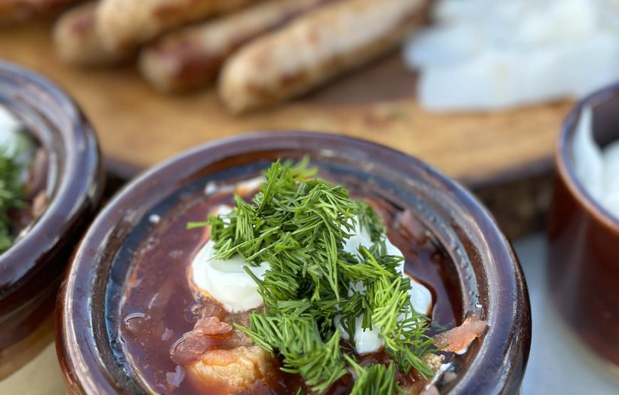 Ukrainian Borscht Masterclass on Outdoor Stove