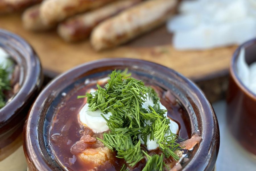 Ukrainian Borscht Masterclass on Outdoor Stove