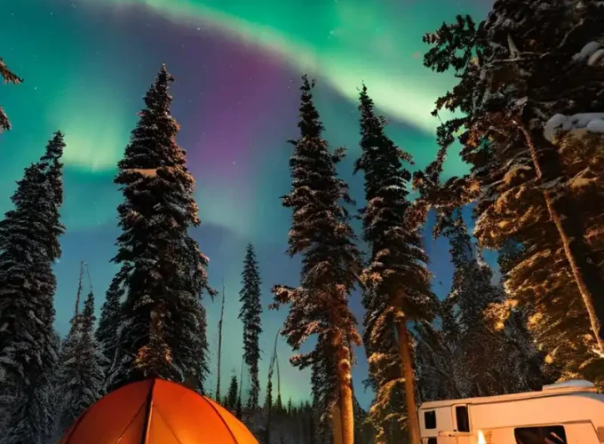 Winter Camping Adventure in Muskoka: Northern Lights Escape RV-Motorhome Tour