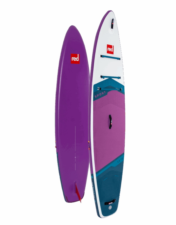 Red Paddle Co, 11'0" Sport Purple MSL Inflatable Paddle Board Package.