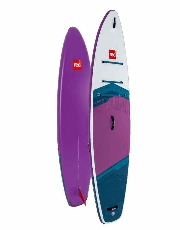 Red Paddle Co, 11'3" Sport Purple MSL Inflatable Paddle Board Package.