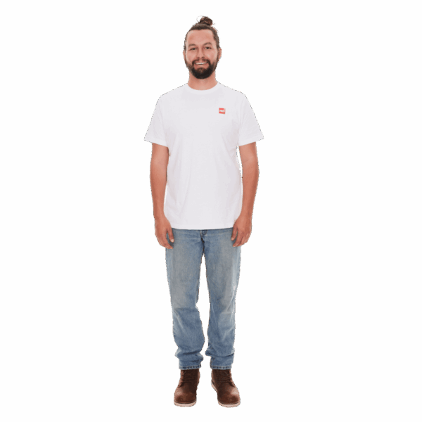 Red Original, Estuary T-shirt - White