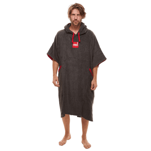 Red Original, Men's Towelling Change Robe - Grey