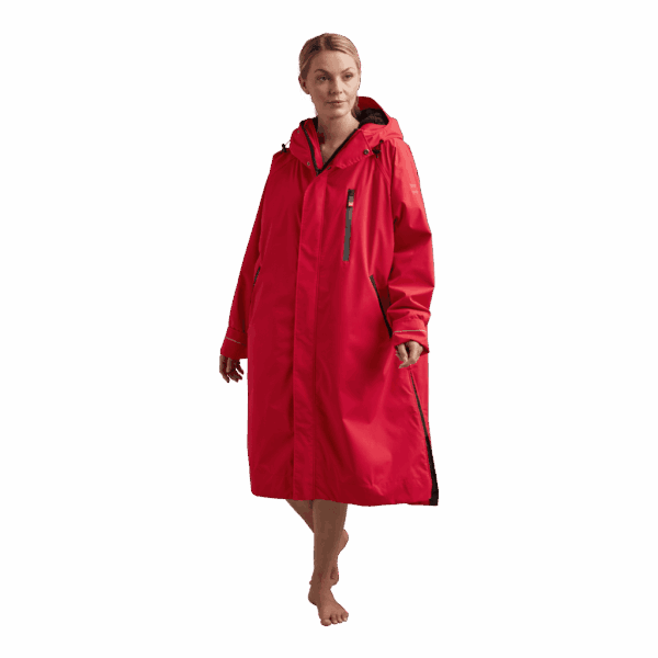 Red Original, Women's Long Sleeve Waterproof Dry Changing Robe Alter Evo - Siren Red