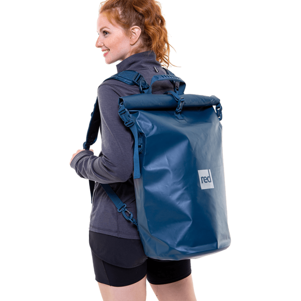 Red Original, Waterproof Roll Top Dry Bag Backpack - Deep Blue