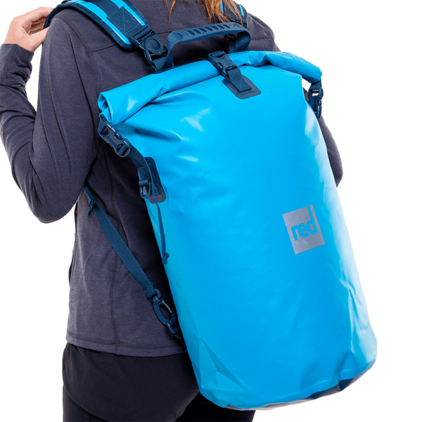 Red Original, Waterproof Roll Top Dry Bag Backpack - Ride Blue